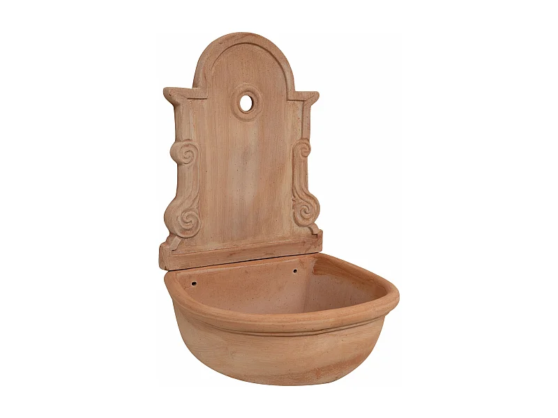 BISCOTTINI Fontain Eleganza Mediterranea en terre cuite, 100% Made in Italy, 43x65x37 cm
