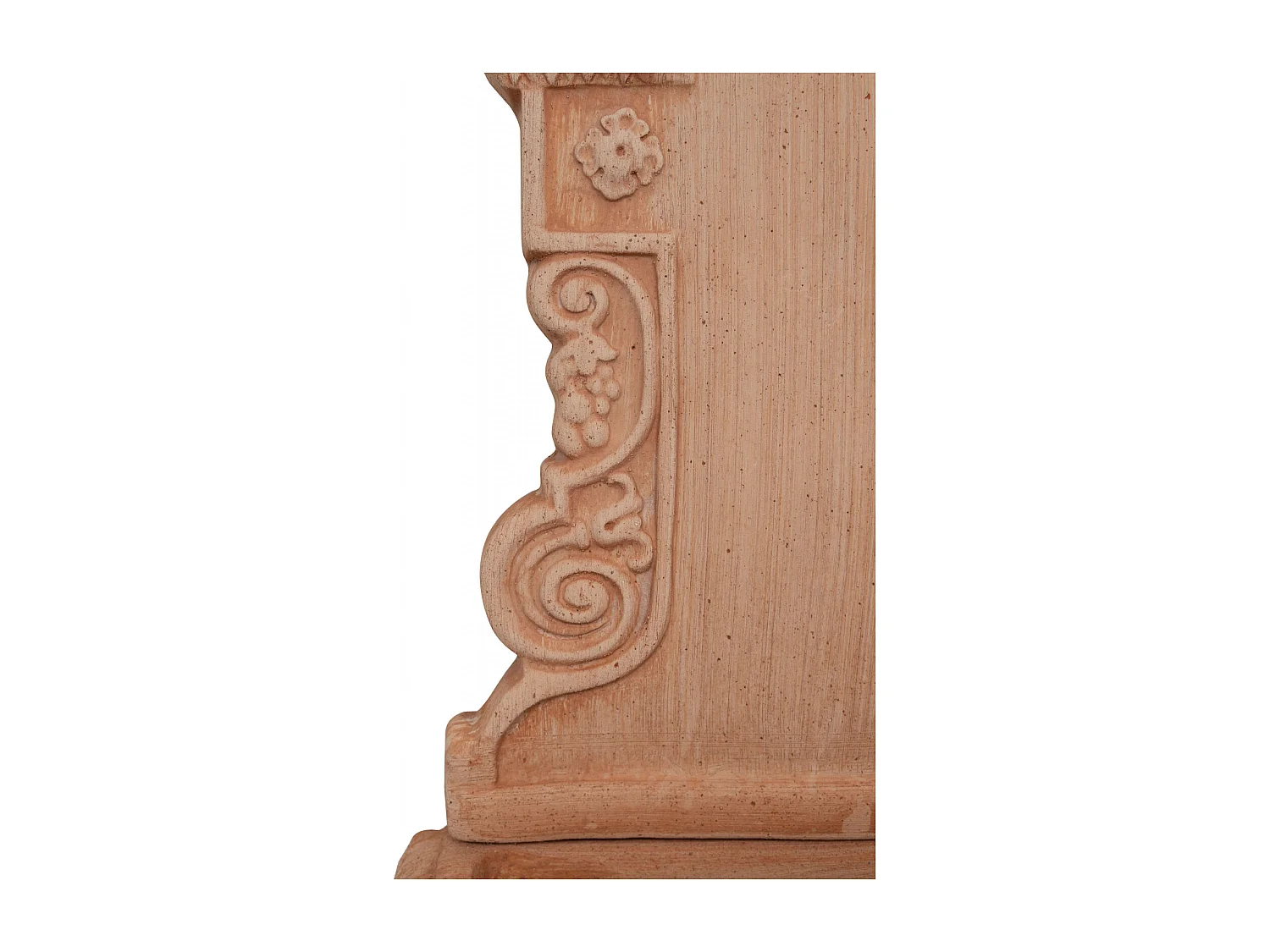 BISCOTTINI - Tradizione Italiana, Fontaine murale rustique d'extérieur, terre cuite toscane, Dimensions 40x64x24 cm