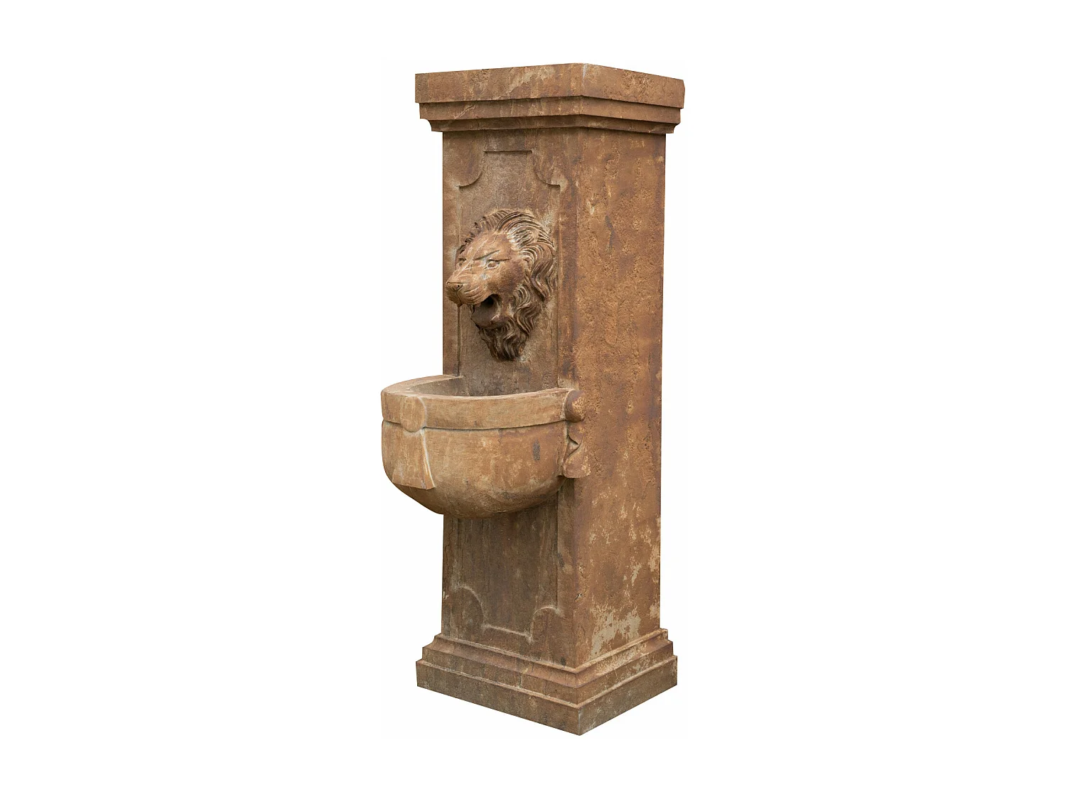 BISCOTTINI Fontaine - Mur en Pierre - Décorative - Fontaine de Jardin - Extérieur - Fontaine Murale - Décoration Murale - Décoration de Jardin - 40x59x125cm