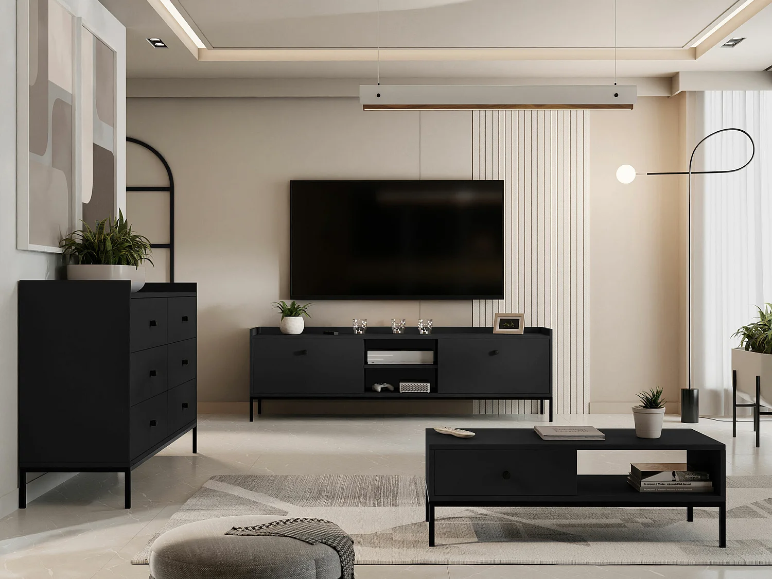 Mesa para TV Comfivo U105, 180x55x40cm