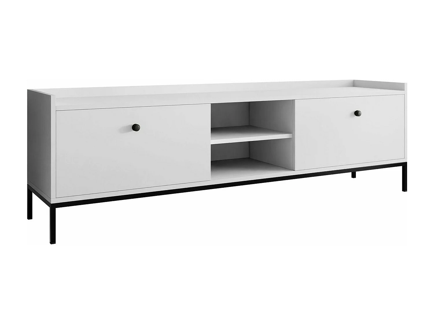 Meuble TV Comfivo Etmore 105, Blanc, 180x55x40cm
