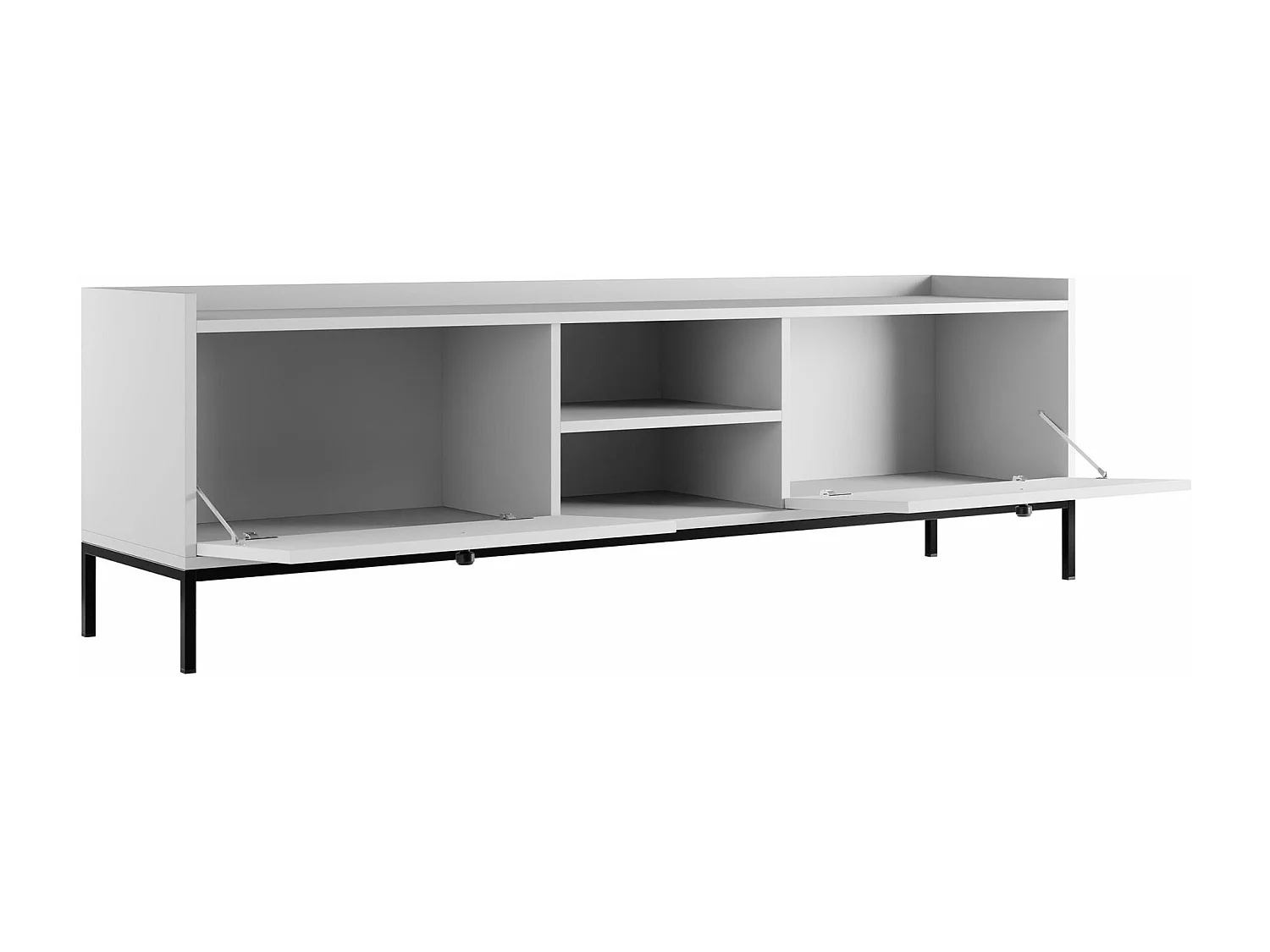 Meuble TV Comfivo Etmore 105, Blanc, 180x55x40cm