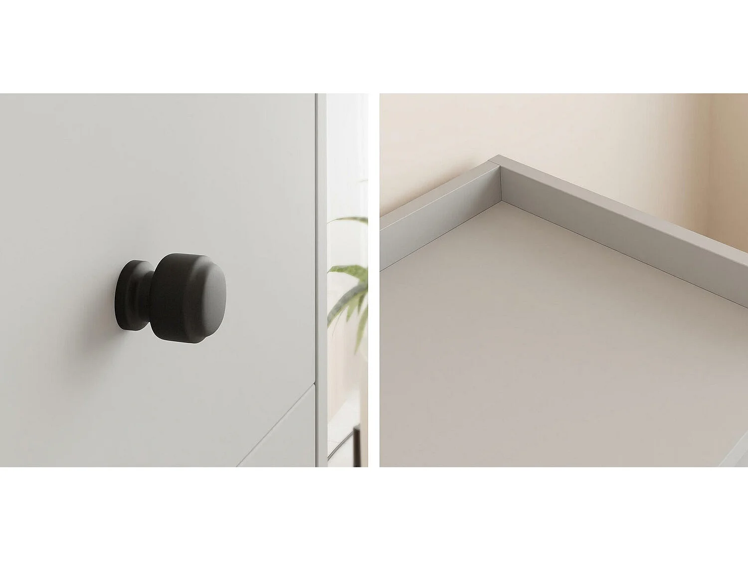 Meuble TV Comfivo Etmore 105, Blanc, 180x55x40cm