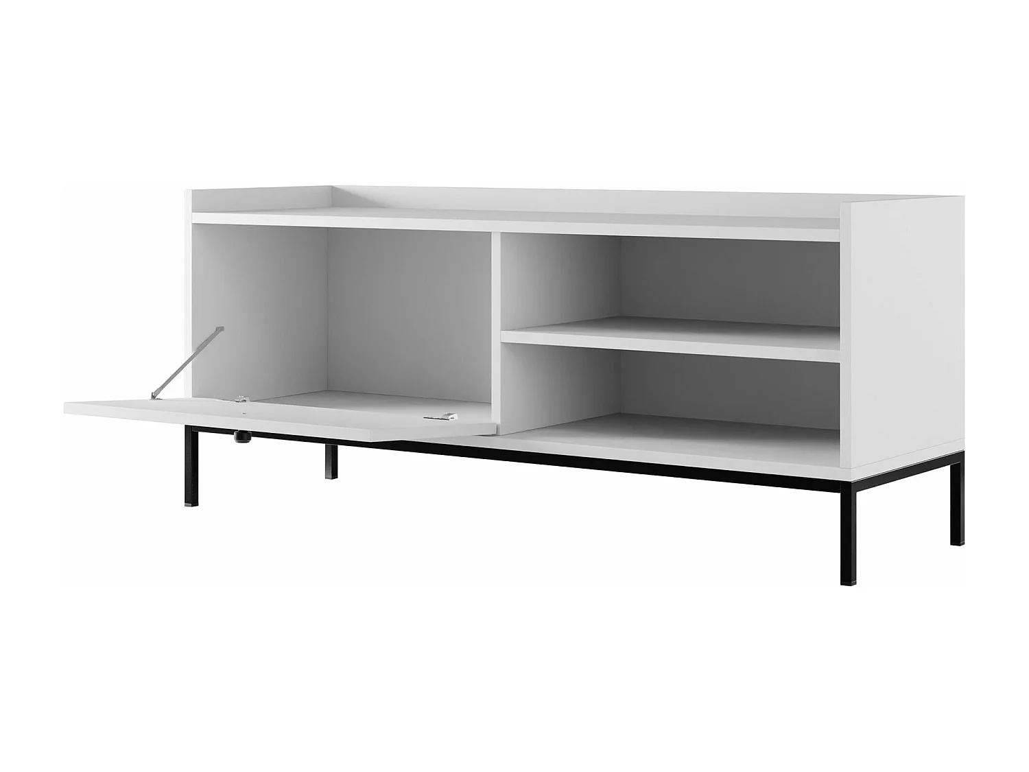 Mueble TV Comfivo U104, Blanco, 140x55x40cm