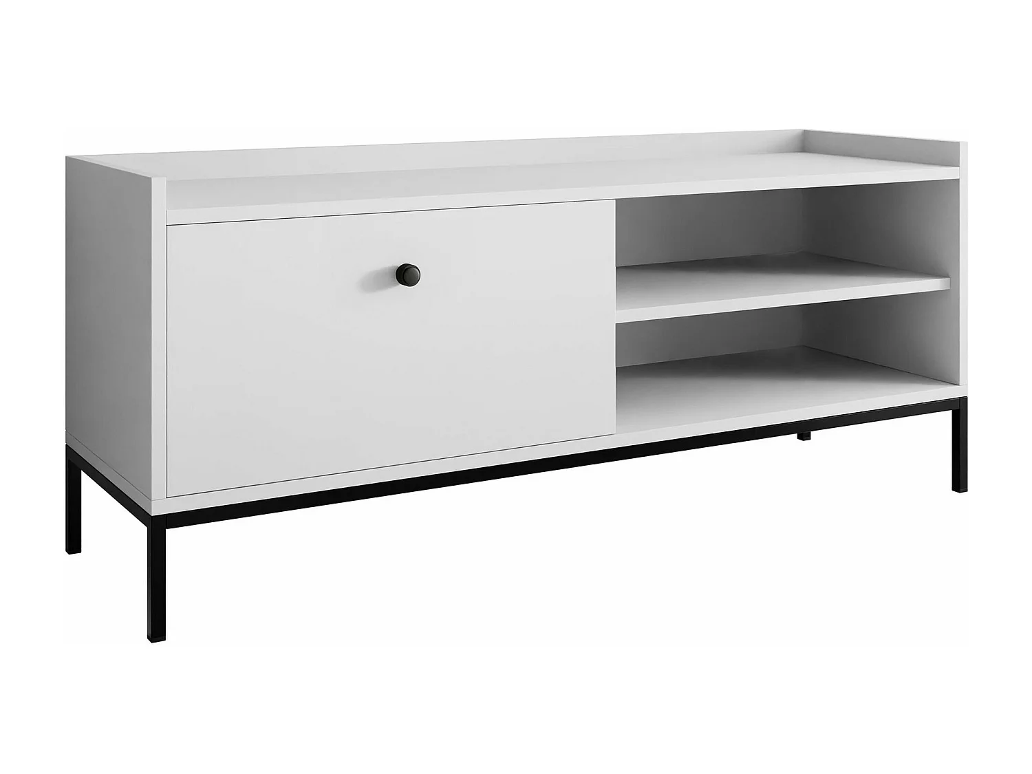 Meuble TV Comfivo Etmore 104, Blanc, 140x55x40cm