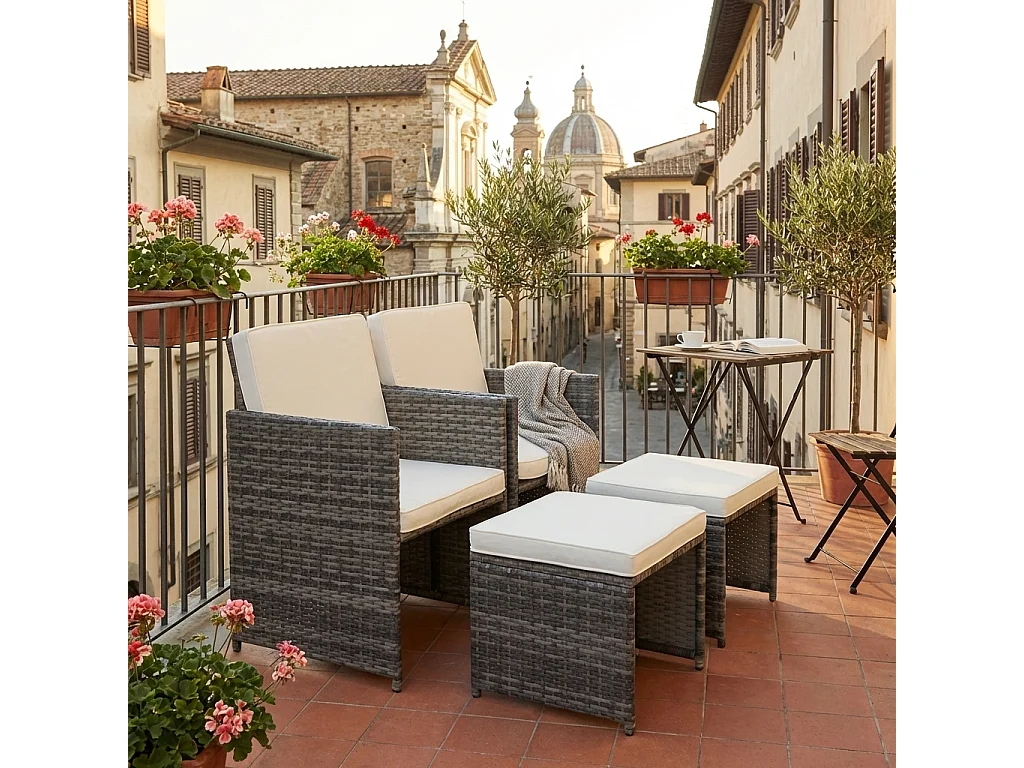 Garden chair Raloso Gray H. 84 x W. 53 x D. 53 cm