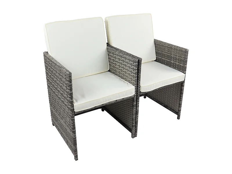 2 stuks. Tuinstoel Balkonstoel Rotan Raloso