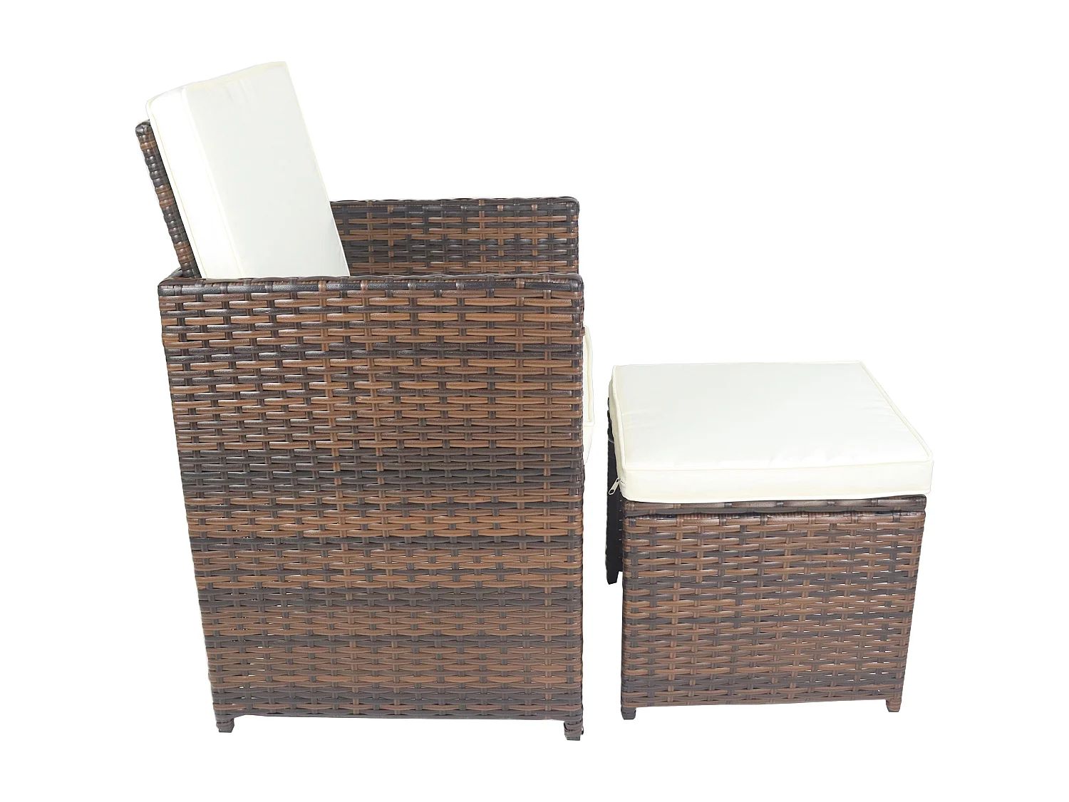 Garden chair Raloso Brown H. 84 x W. 53 x D. 53 cm