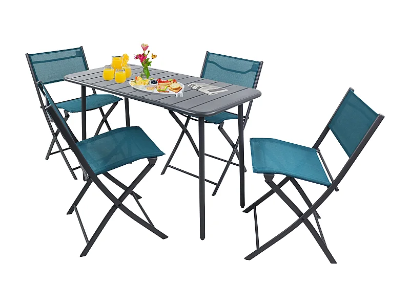5 tlg. Bistroset Balkonset Gartenset Sumila 110x55