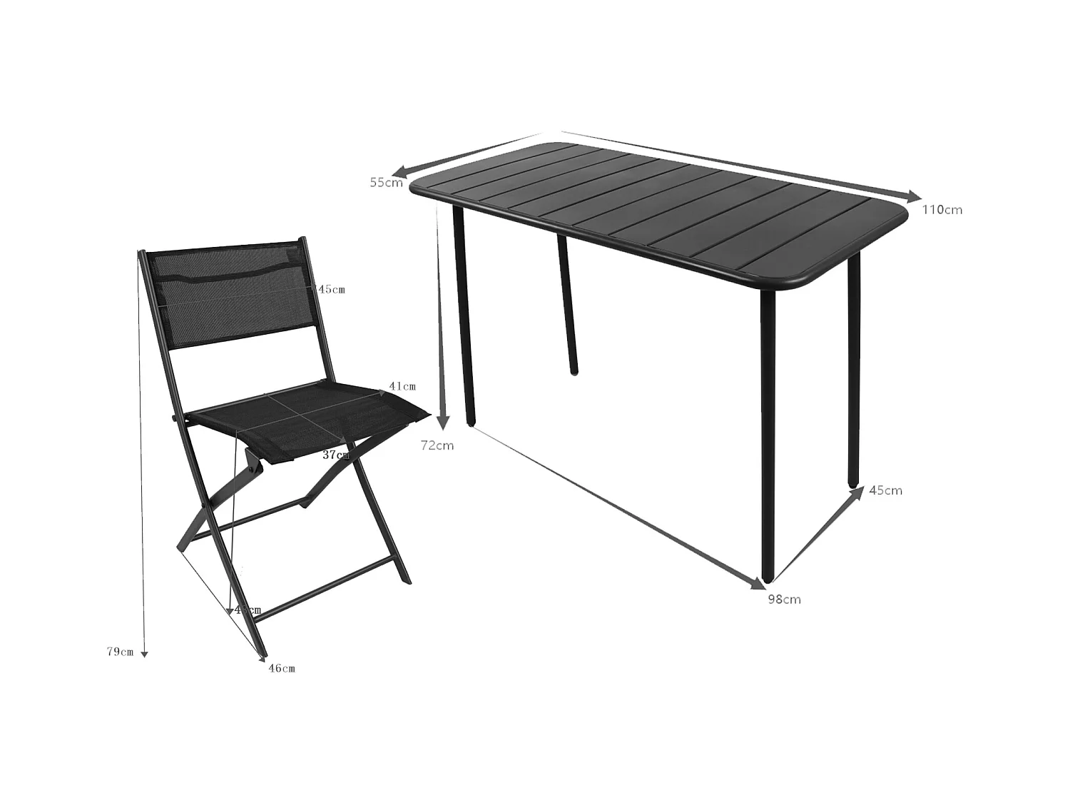 Garden furniture set Sumila Turquoise 0