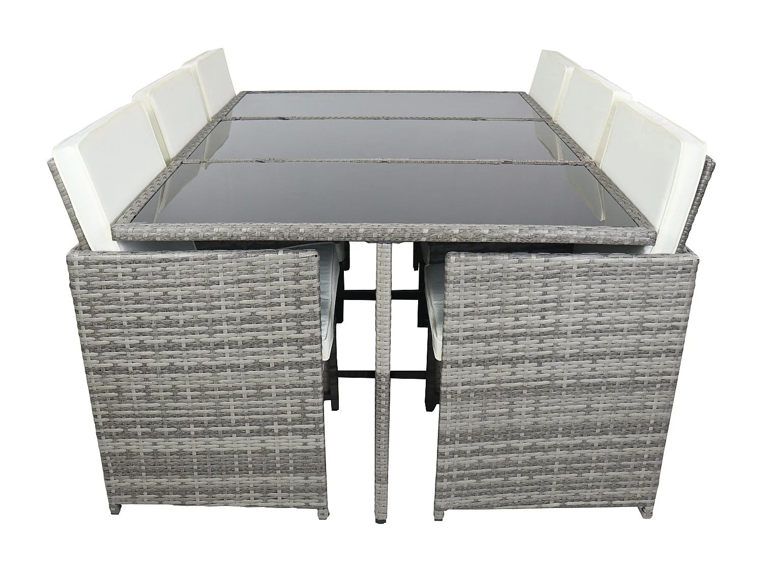 Garden furniture set Raloso Gray H. 74 x W. 170 x D. 110 cm