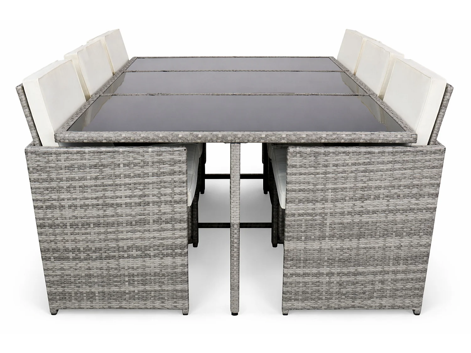 7-tlg Sitzgruppe Gartenmöbel Set Rattan Raloso