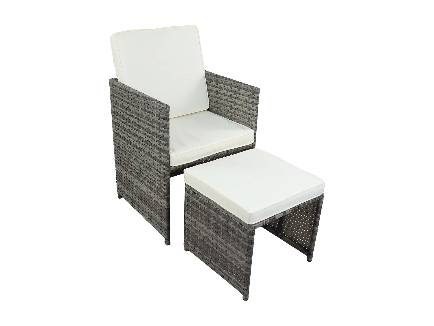 Set di 9 mobili da giardino in rattan