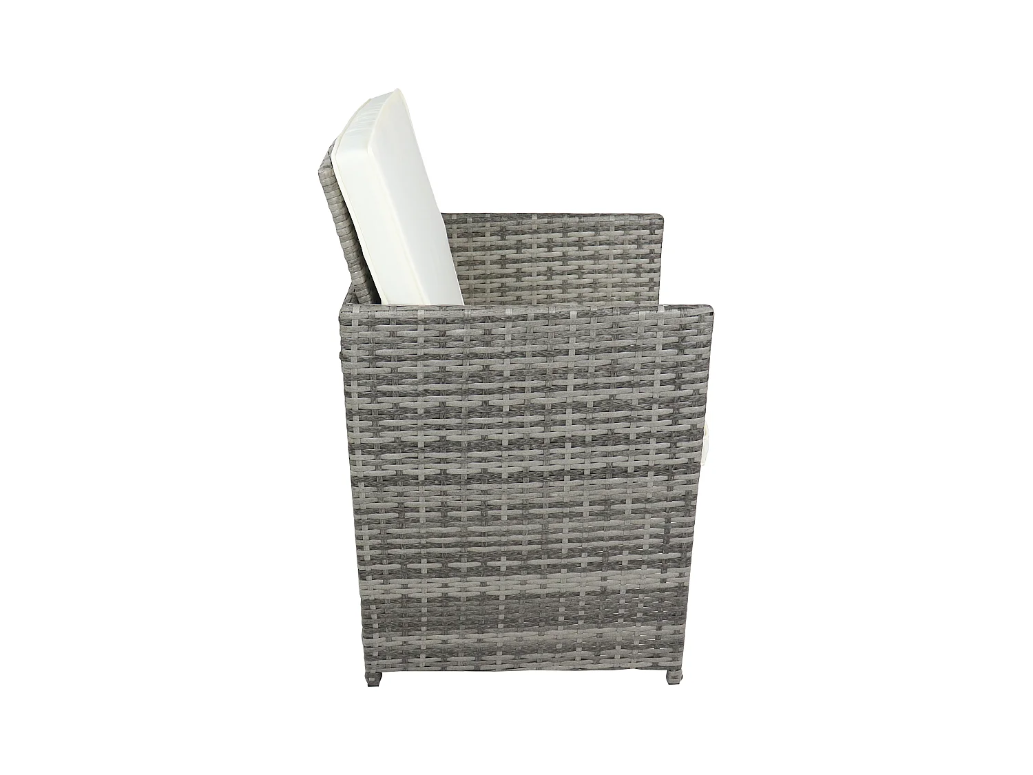 VCM 9-pièces salon de jardin salon de jardin verre table chaises rotin Raloso