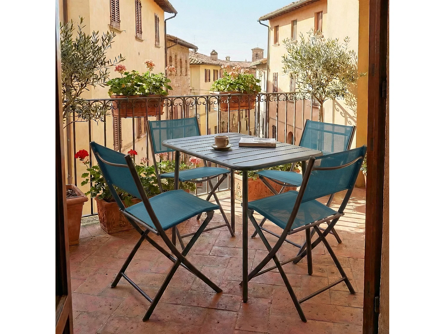 Garden furniture set Sumila Turquoise 0