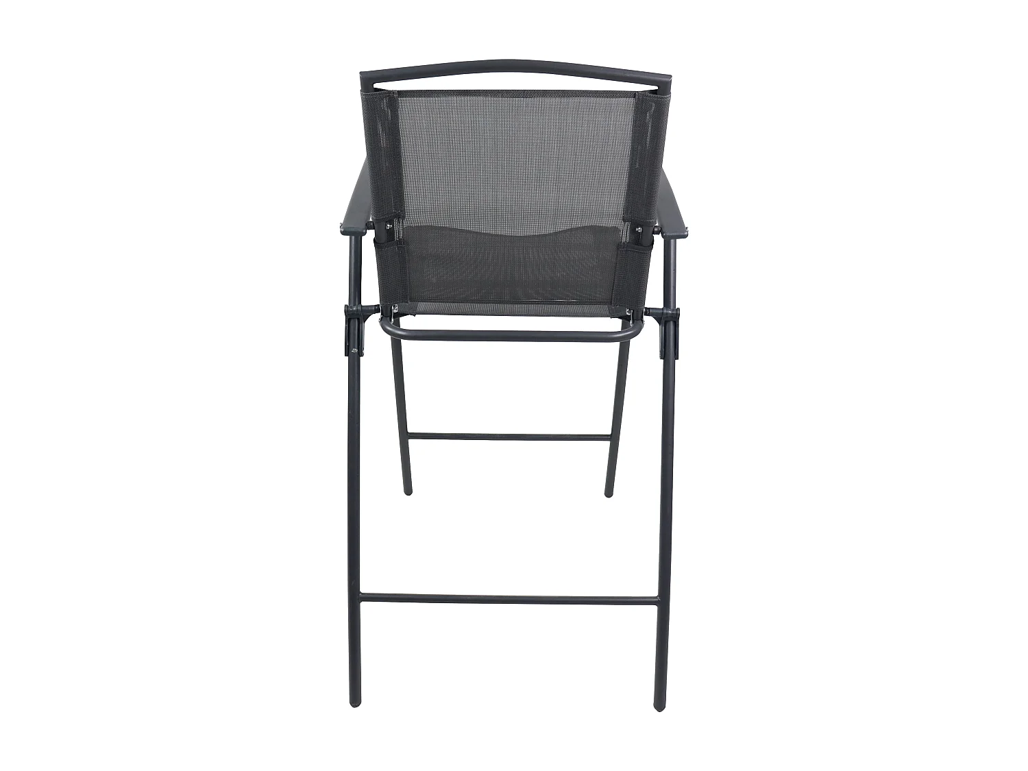 Garden furniture set Garlos Anthracite H. 108 x W. 70 x D. 70 cm