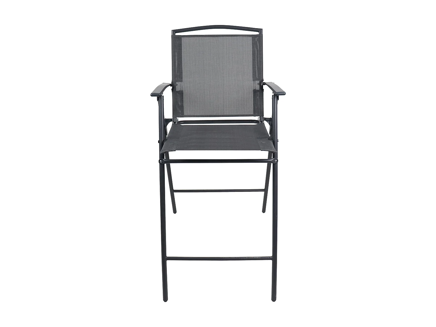 Garden furniture set Garlos Anthracite H. 108 x W. 70 x D. 70 cm