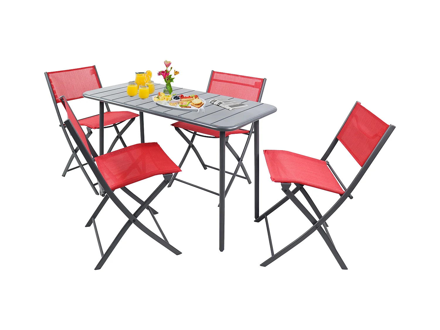Garden furniture set Sumila Red 0