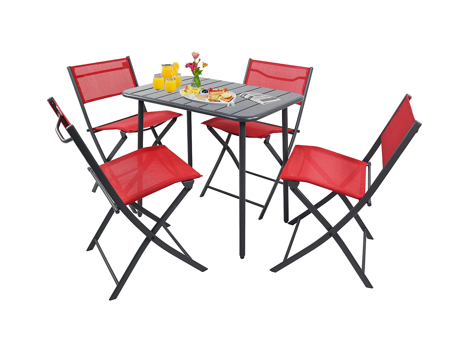 Garden furniture set Sumila Red 0
