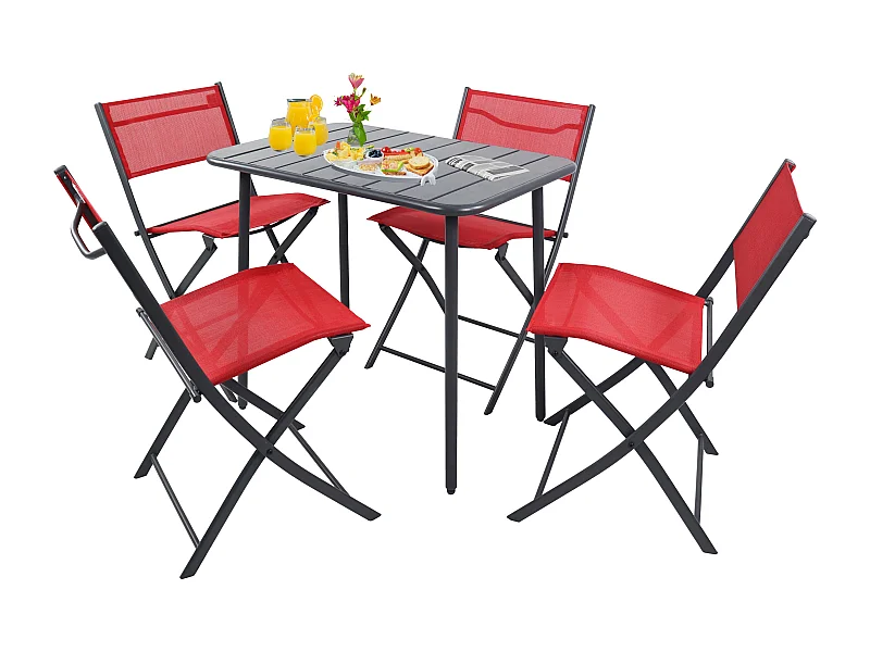 Garden furniture set Sumila Red 0