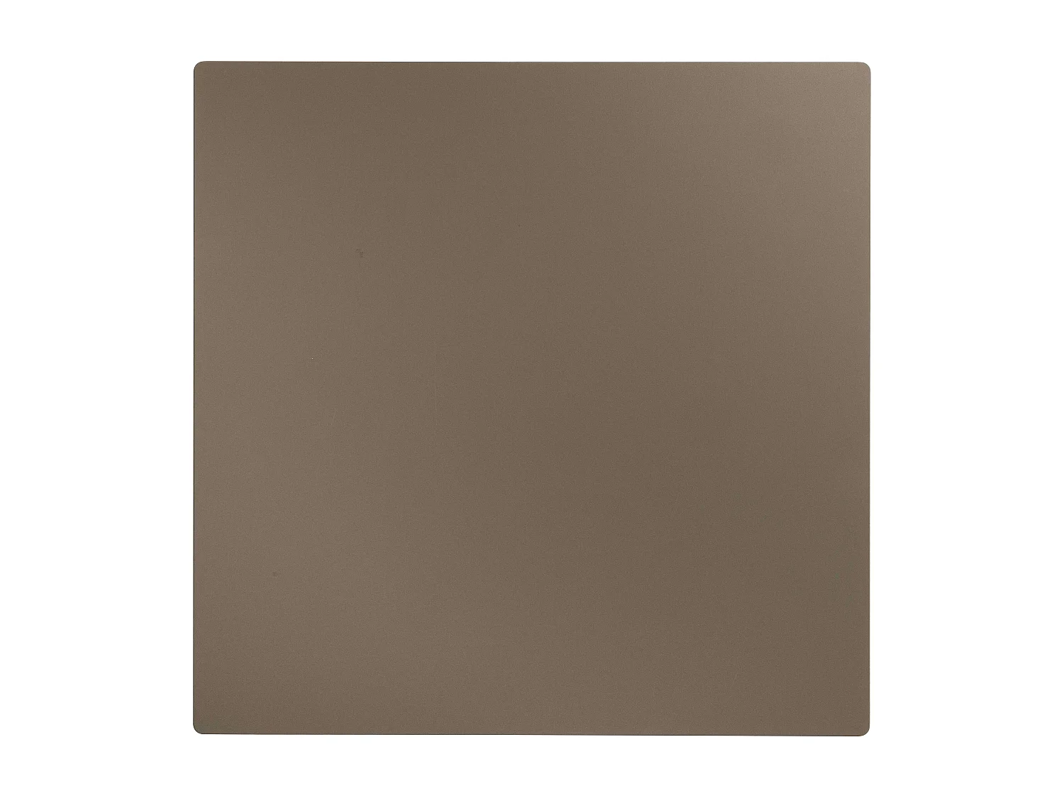 Ensemble table haute stratifié taupe et 2 chaises hautes taupe