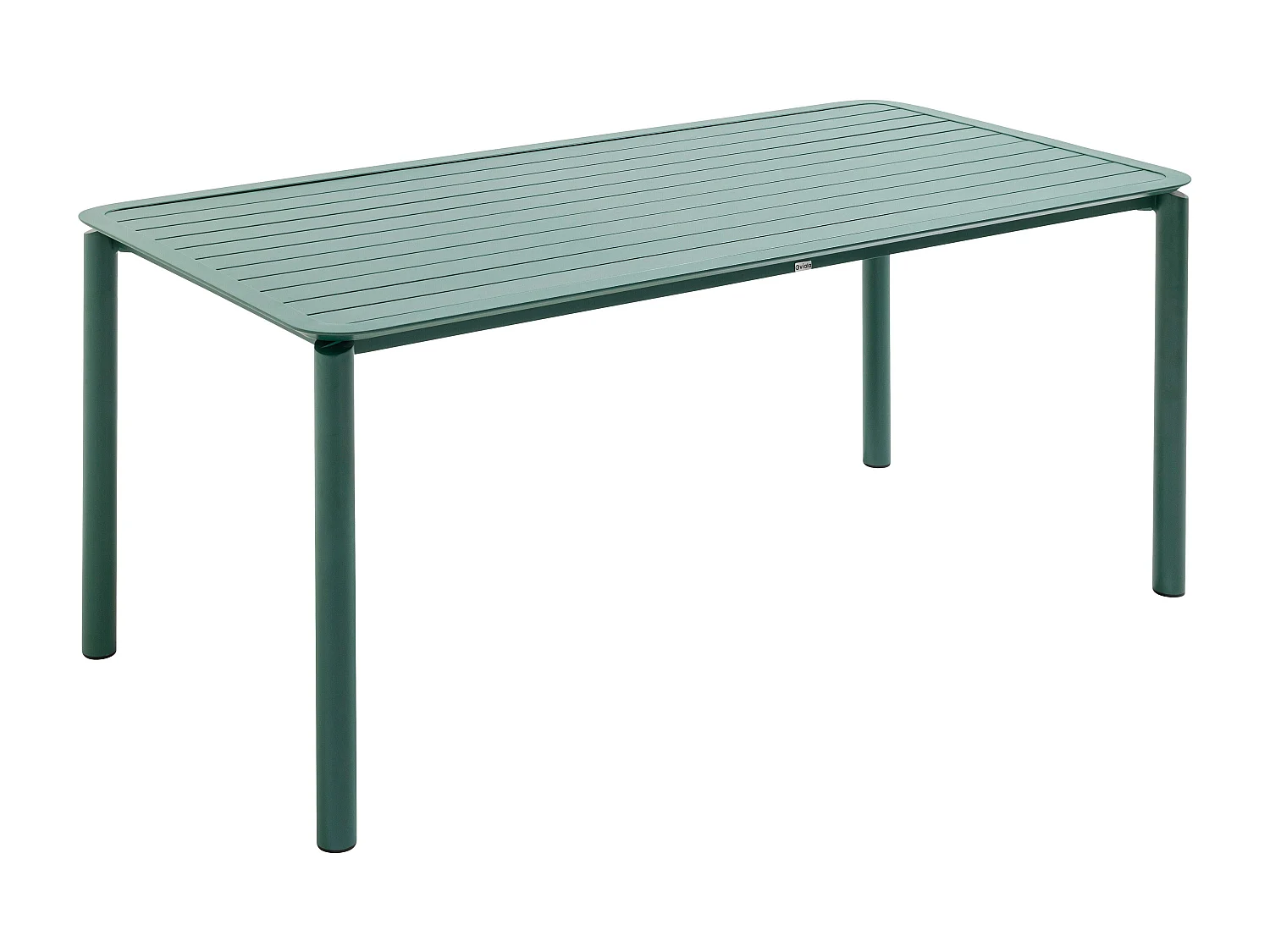 Ensemble table de jardin et 8 fauteuils vert foncé