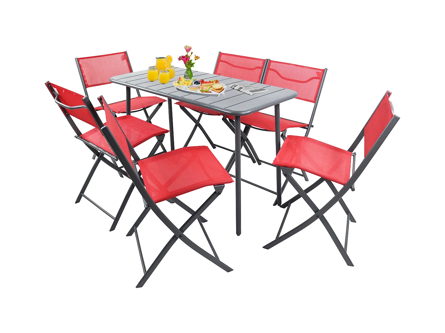 Garden furniture set Sumila Red 0
