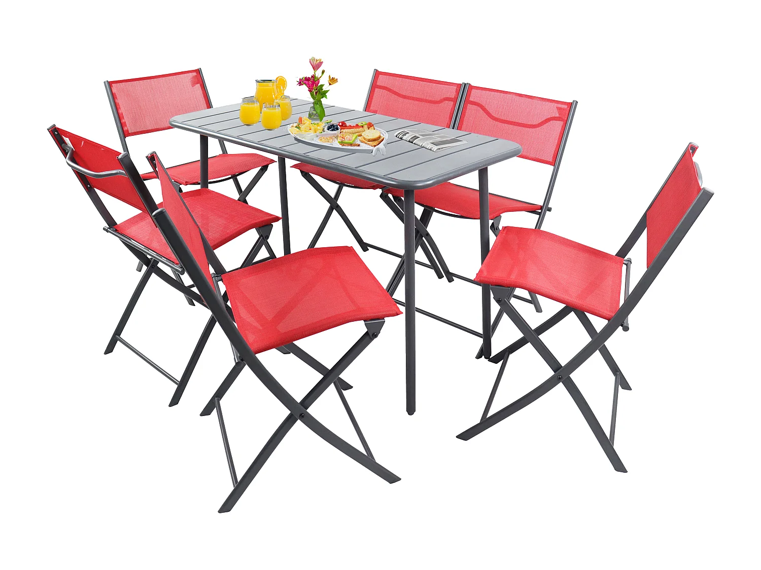 Garden furniture set Sumila Red 0