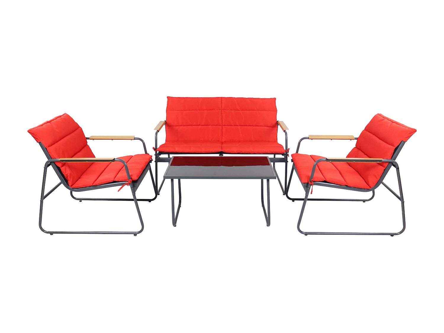 4 pz. set salotto mobili da giardino Lexila