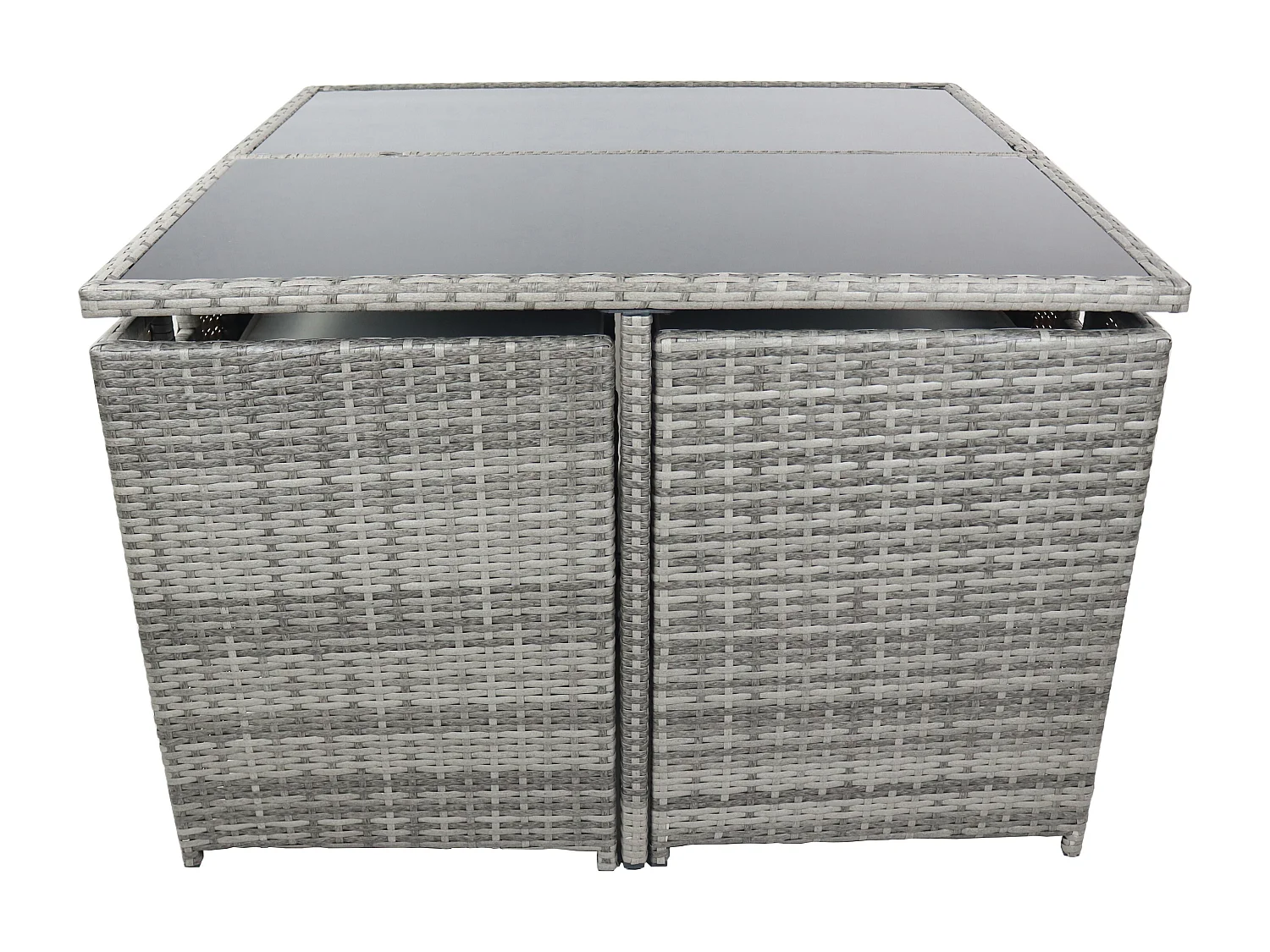 5-tlg Sitzgruppe Gartenmöbel Set Rattan