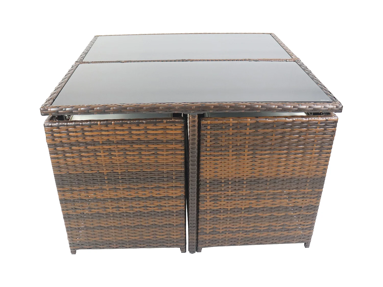 5-tlg Sitzgruppe Gartenmöbel Set Rattan