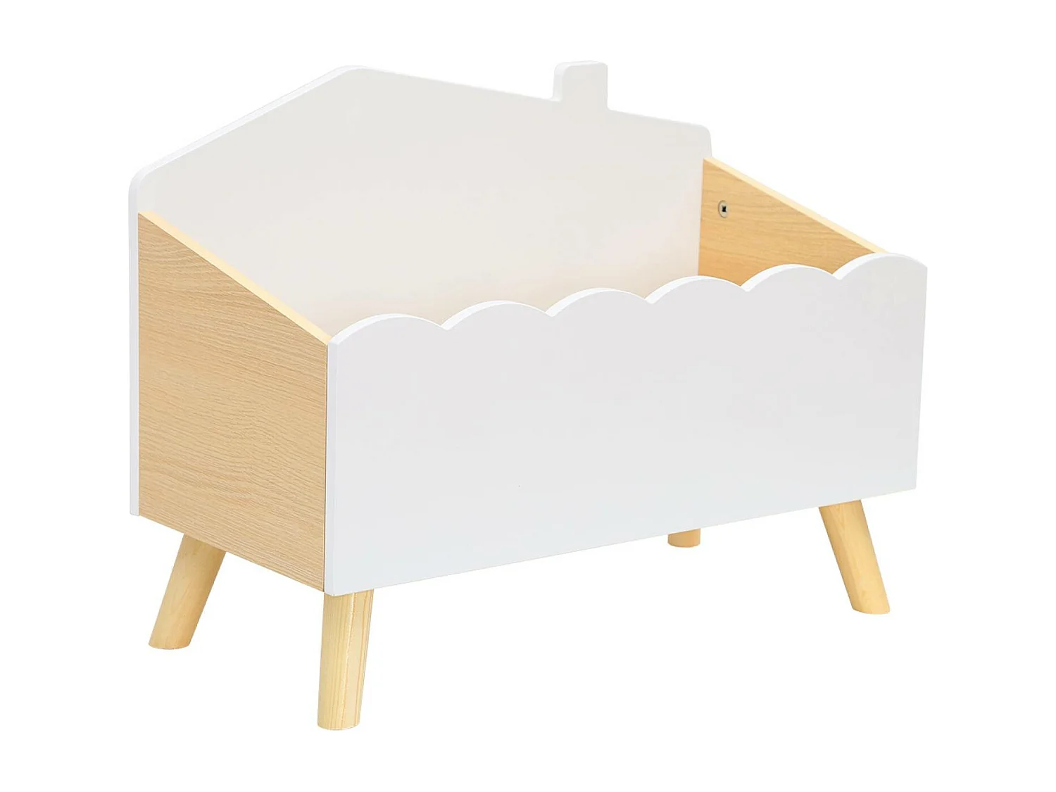 Caja de almacenamiento infantil blanco