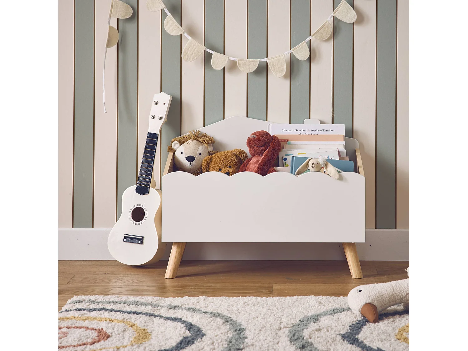 Contenitore per bambini, bianco