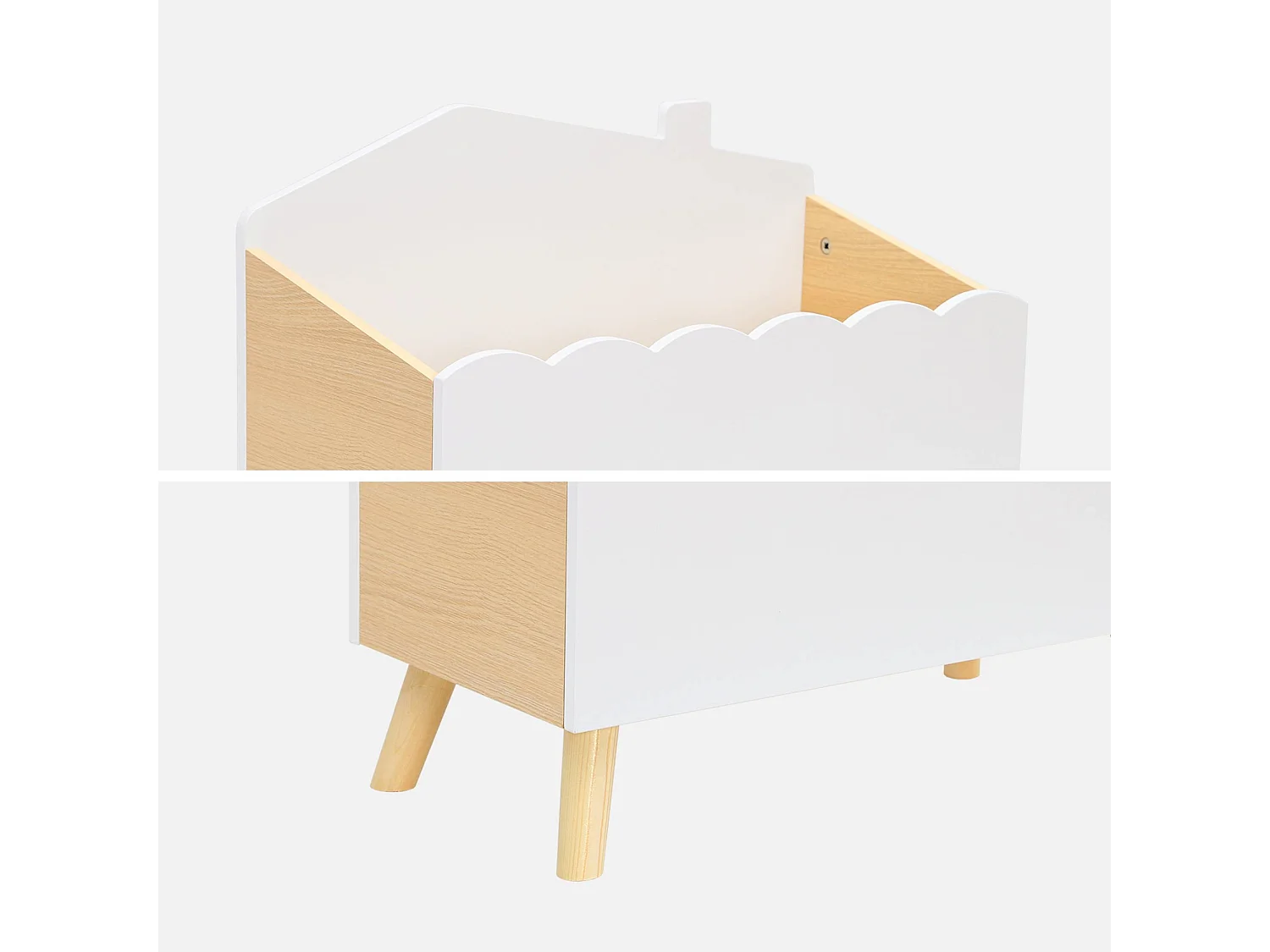 Contenitore per bambini, bianco