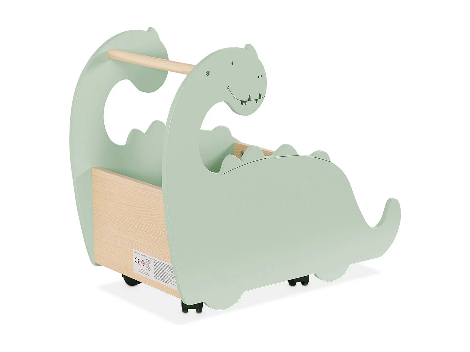 Coffre à jouets avec roulettes. pour enfant dinosaure