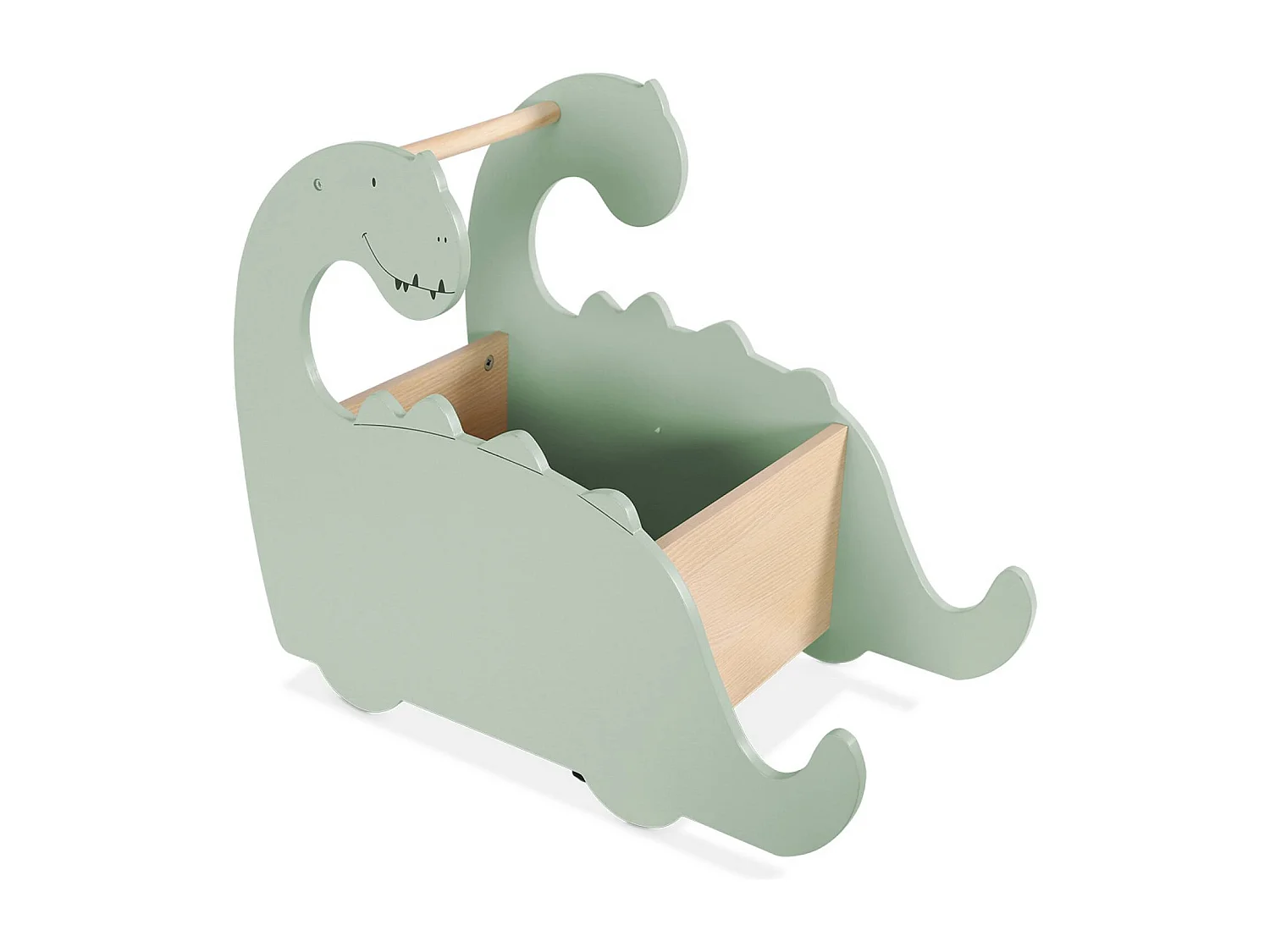 Coffre à jouets avec roulettes. pour enfant dinosaure