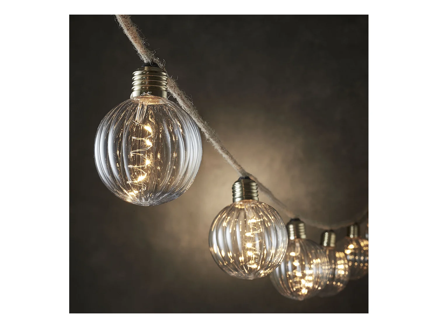 Lichtsnoer van plastic - Ø8 x 815 - Lichtbruin -