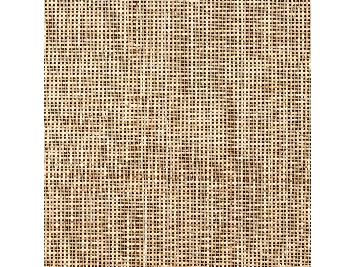 Lot de table d'appoint de jardin en métal et bambou et rotin - 53 x Ø45 - Marron, noir - LEANDRO