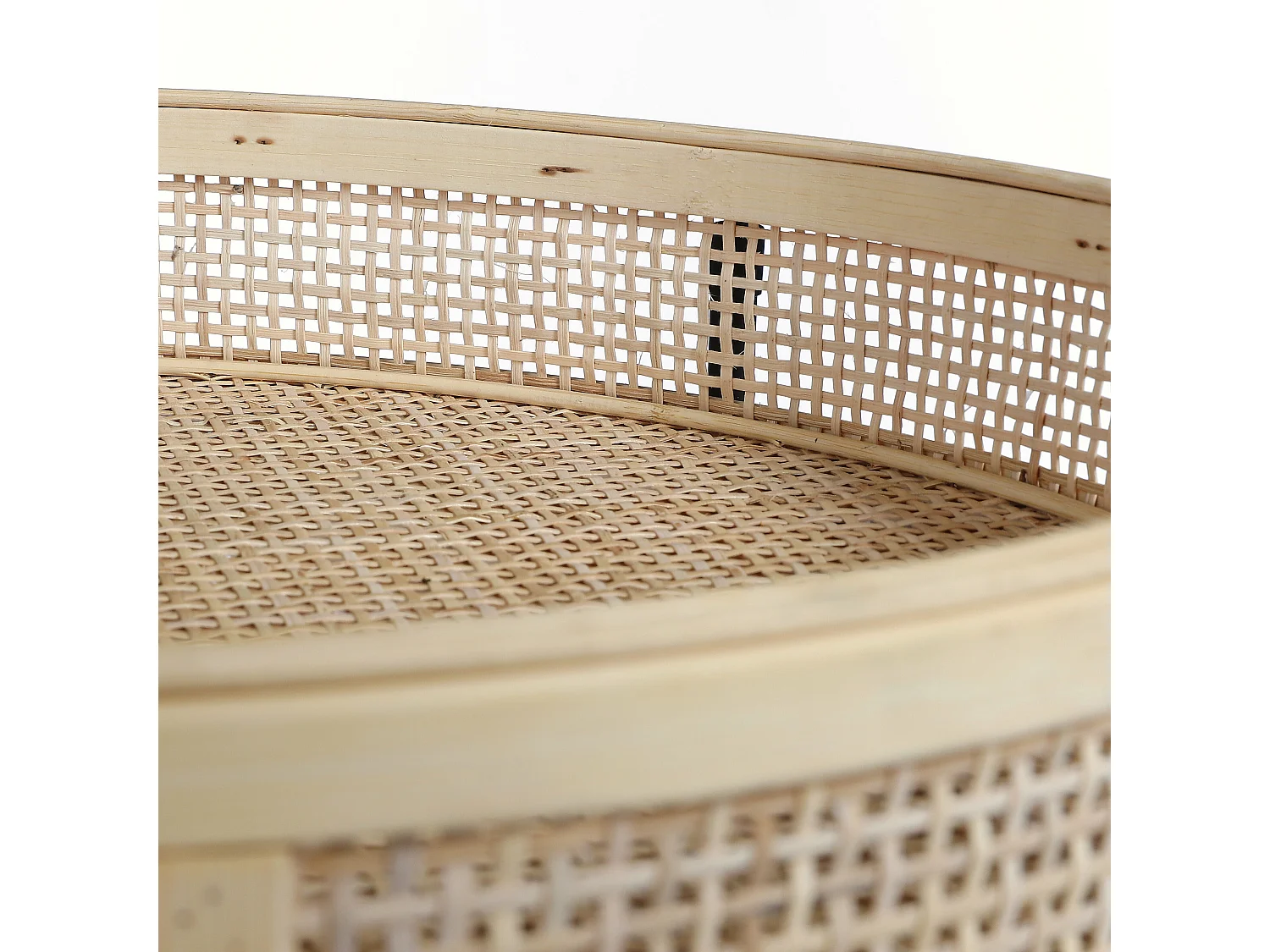 Lote de mesa auxiliar de exterior de Metal - 53 x Ø45 - Marrón, negro - LEANDRO