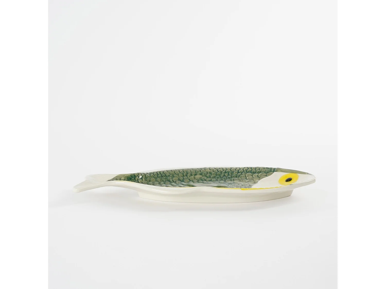 Plato de Cerámica - 29 x 14 x 2 - Verde oscuro -