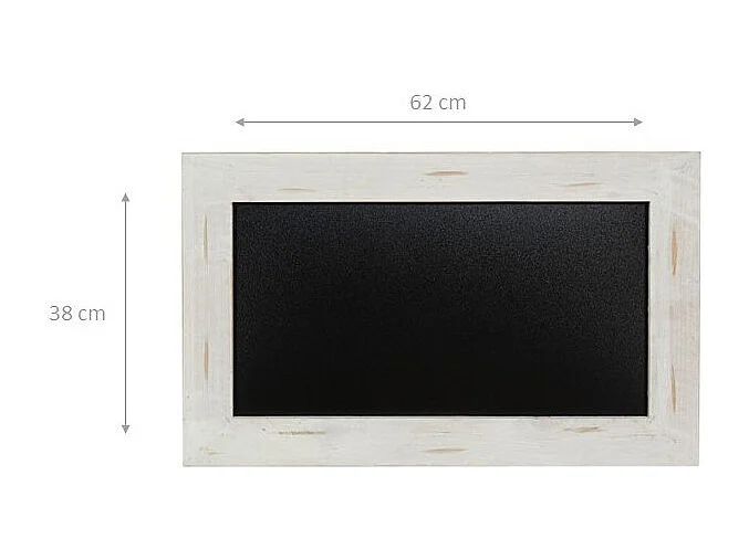 Tableau mural rectangulaire avec cadre en bois - 62x2x38 cm - MemoBois