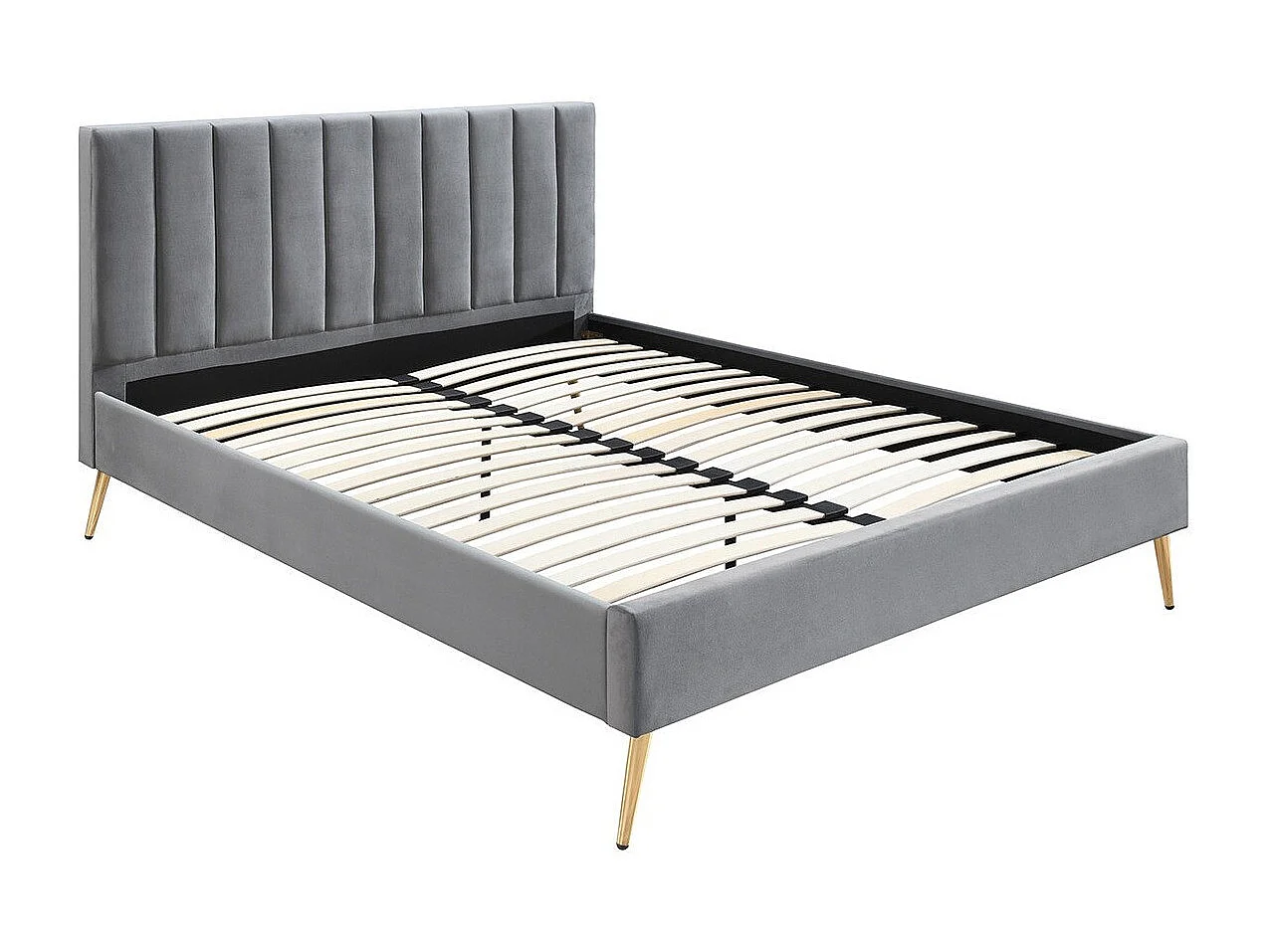 Cama Comfivo 351, Doble, De color marrón claro, Tapiz, Somieres, 165x218x111cm