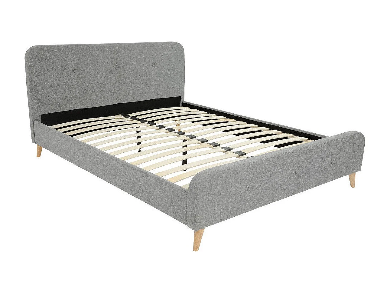 Cama Comfivo 350, Doble, Gris, 160x200, Tapiz, Somieres, 166x215x94cm