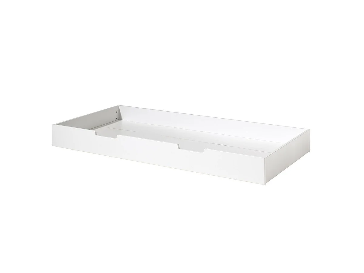 Pack - Lit Cabane Enfant & Tiroir "Housebed III" 90x200cm Blanc