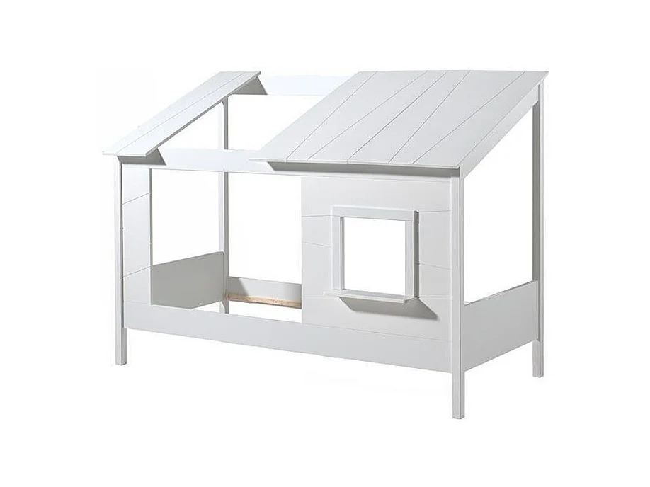 Lit Cabane Enfant "Housebed II" 90x200cm Blanc