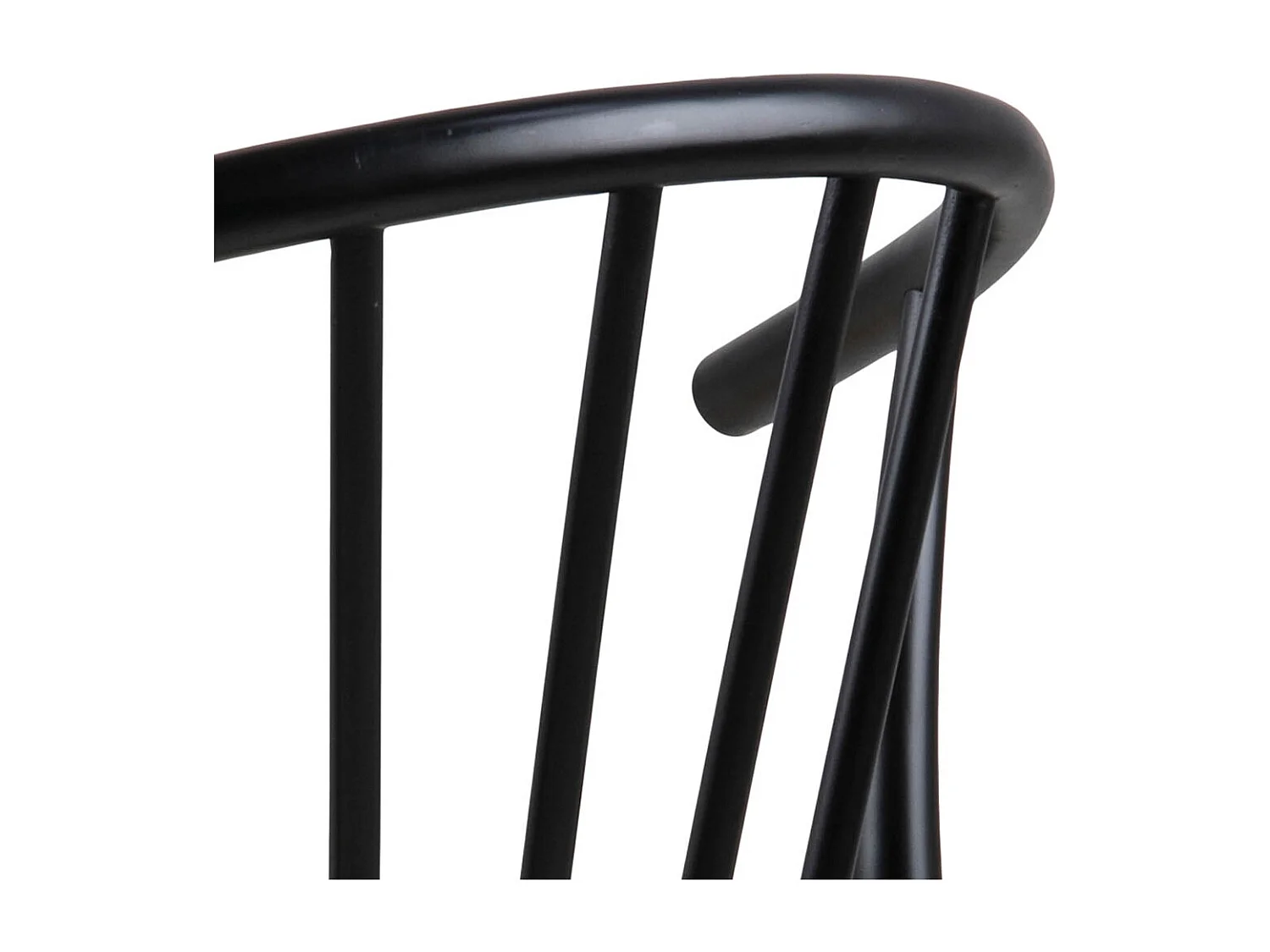 Cally eetkamerstoel met armleuningen, papieren vlecht, zwart.