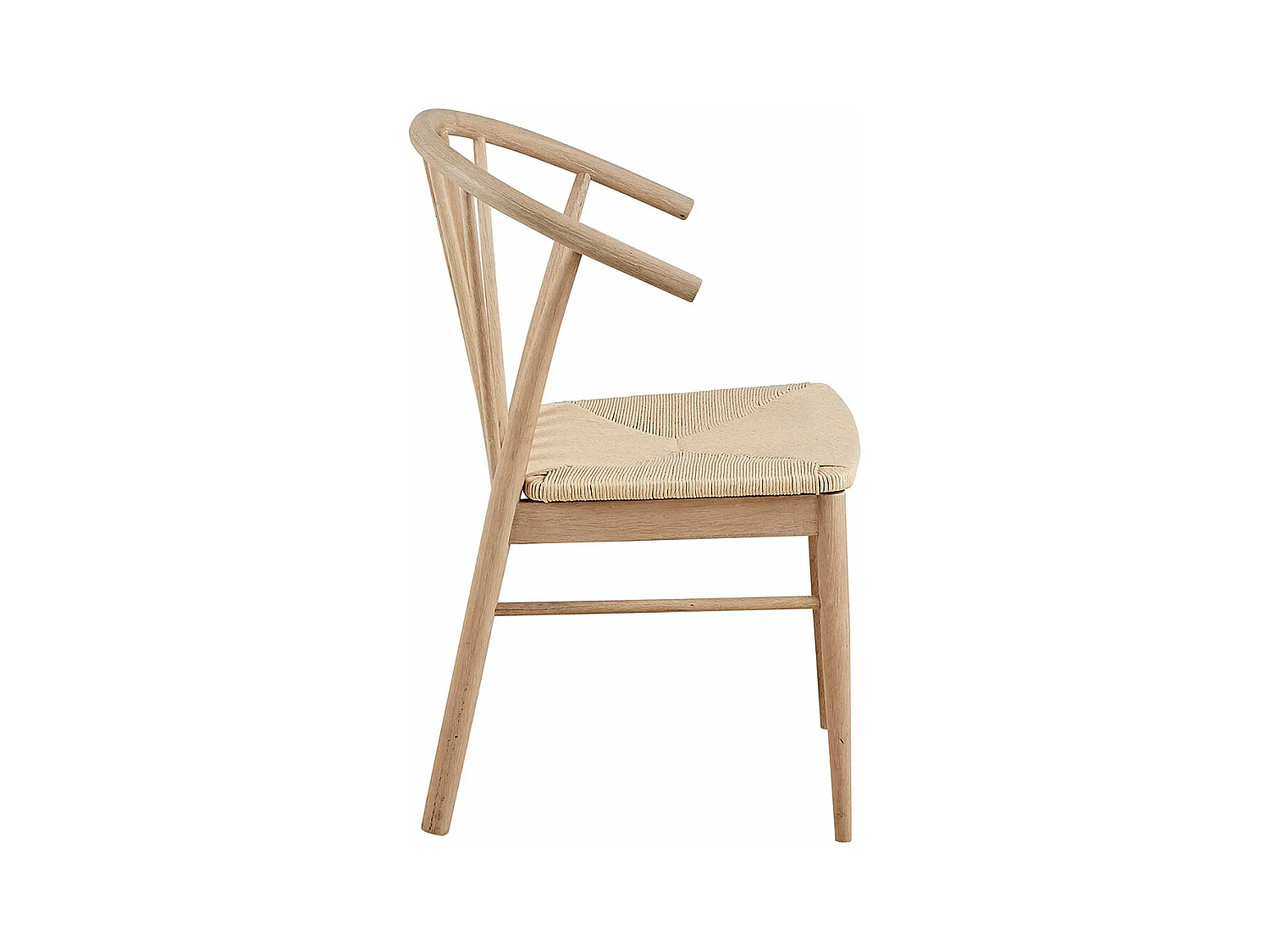 Cassandra chaise de salle à manger avec accoudoirs blanc.