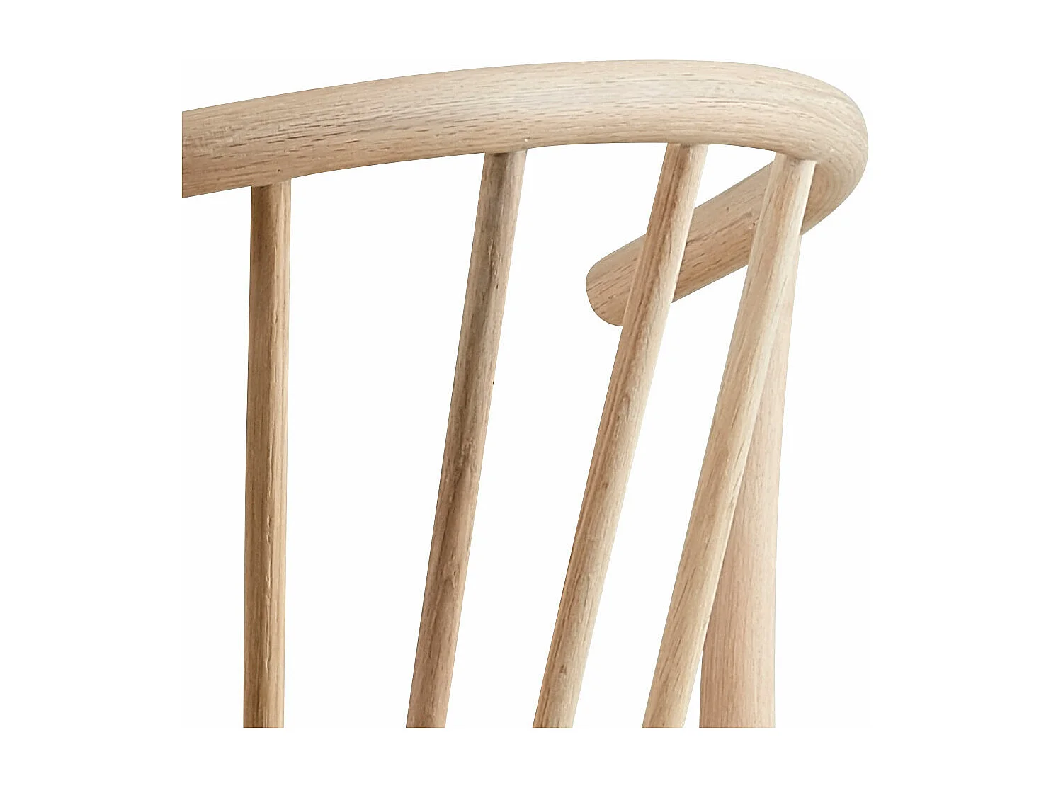 Adele eetkamerstoel met armleuning hout wit.