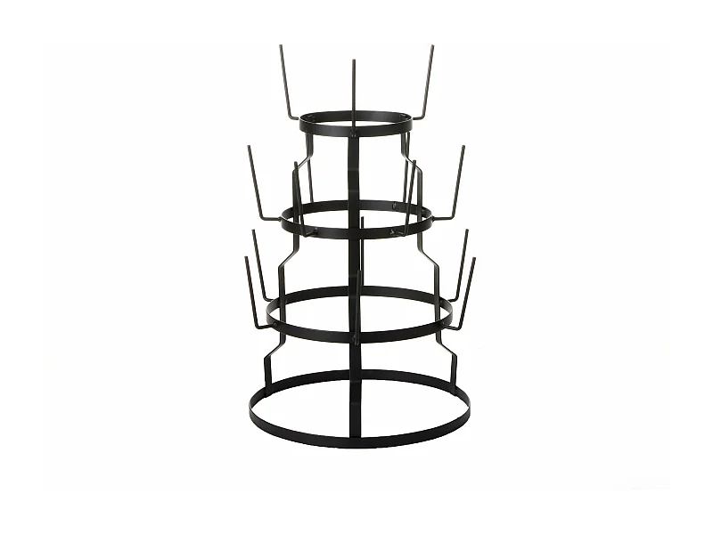 Soporte para tazas de Metal - 50 x Ø34 - Negro -