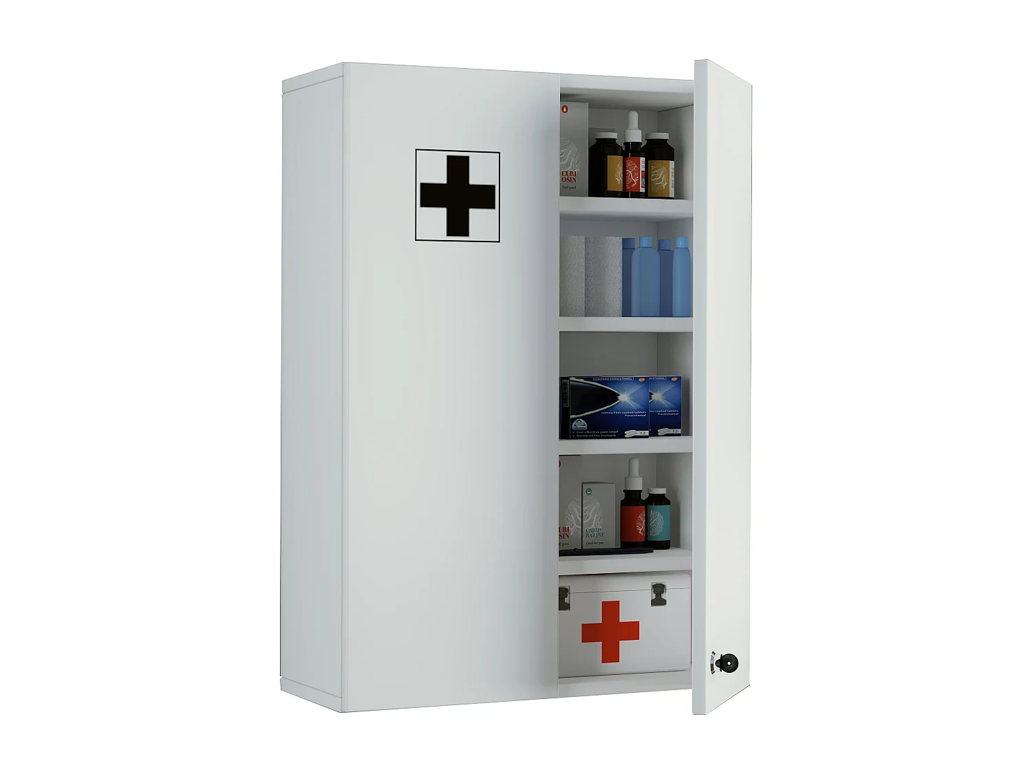 Medical cabinet Medasa White H. 70 x W. 47 x D. 19 cm